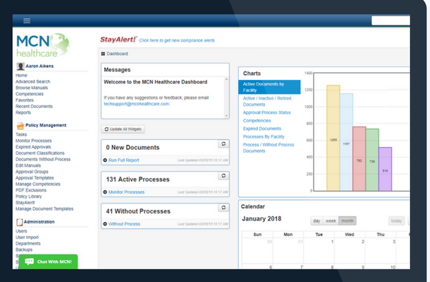 Policy Manager dashboard screenshot
