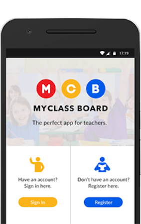 MyClassboard screenshot: The system includes portal-based access for all users with native mobile app support on Android and iOS devices