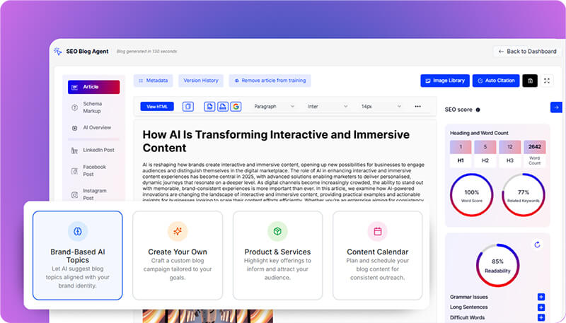 Addlly AI screenshot: Addlly AI tools for creating and managing interactive content