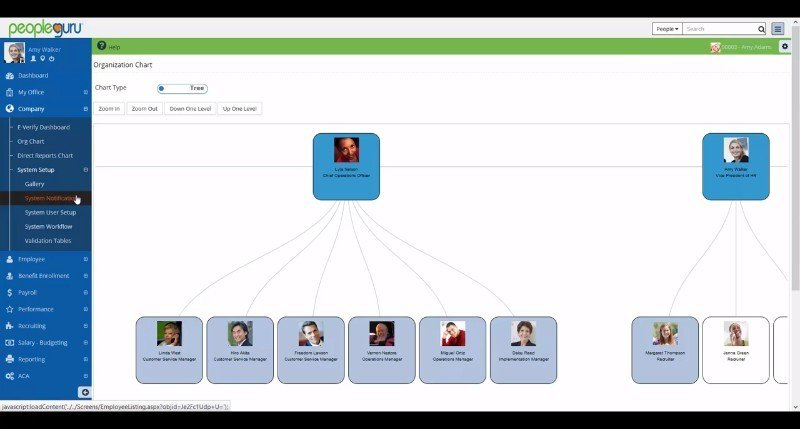 PeopleGuru HCM organizational charts