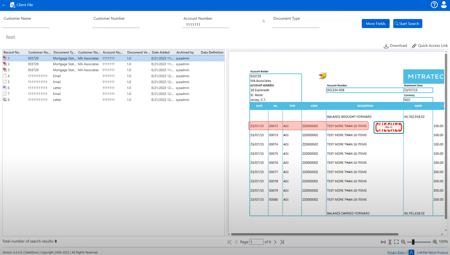 Mitratech DataStoreDSX Software - Mitratech DataStoreDSX client files - thumbnail