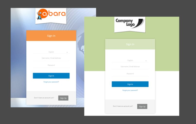 Abara LMS Software - White labeling features allow users to add their logo and color scheme