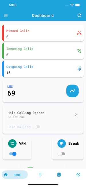 Teleforce screenshot: Teleforce call details