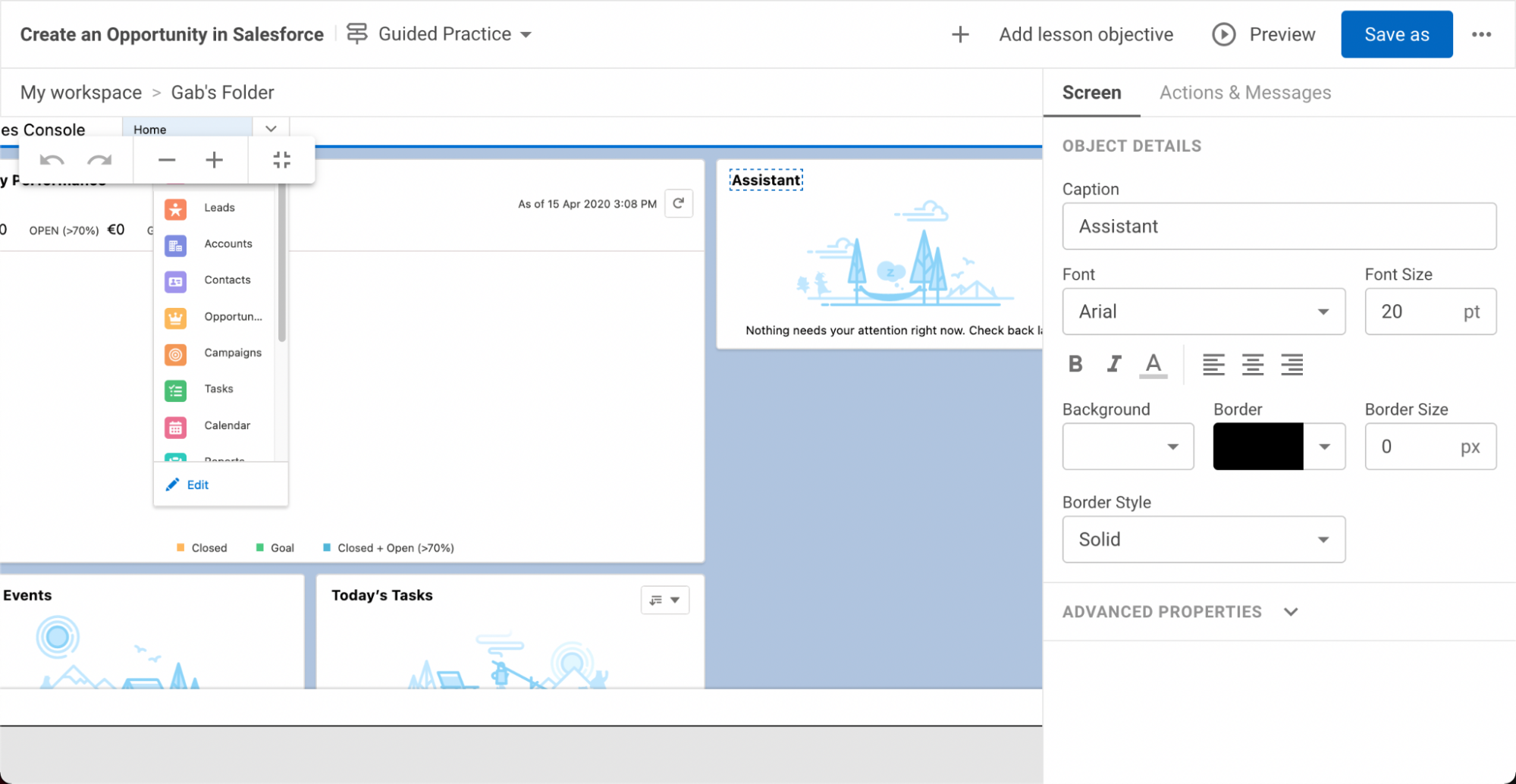 Assima screenshot: Assima folder
