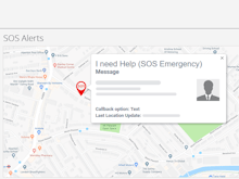 Crises Control Software - Crises Control SOS alerts map screenshot