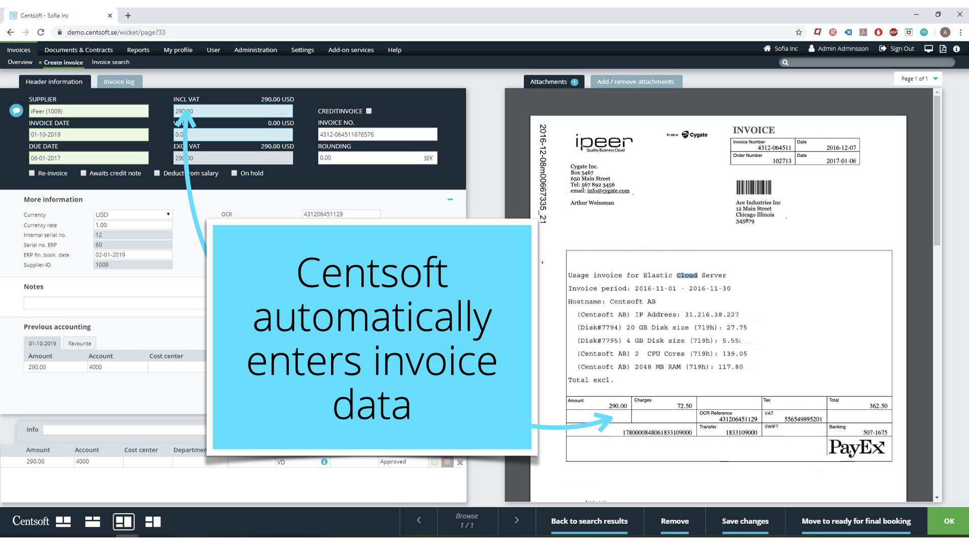 Invoice Capture - Rillion automatically captures your email and paper invoice data, so you don’t have to key vendor invoices manually. Save time by reducing manual work.