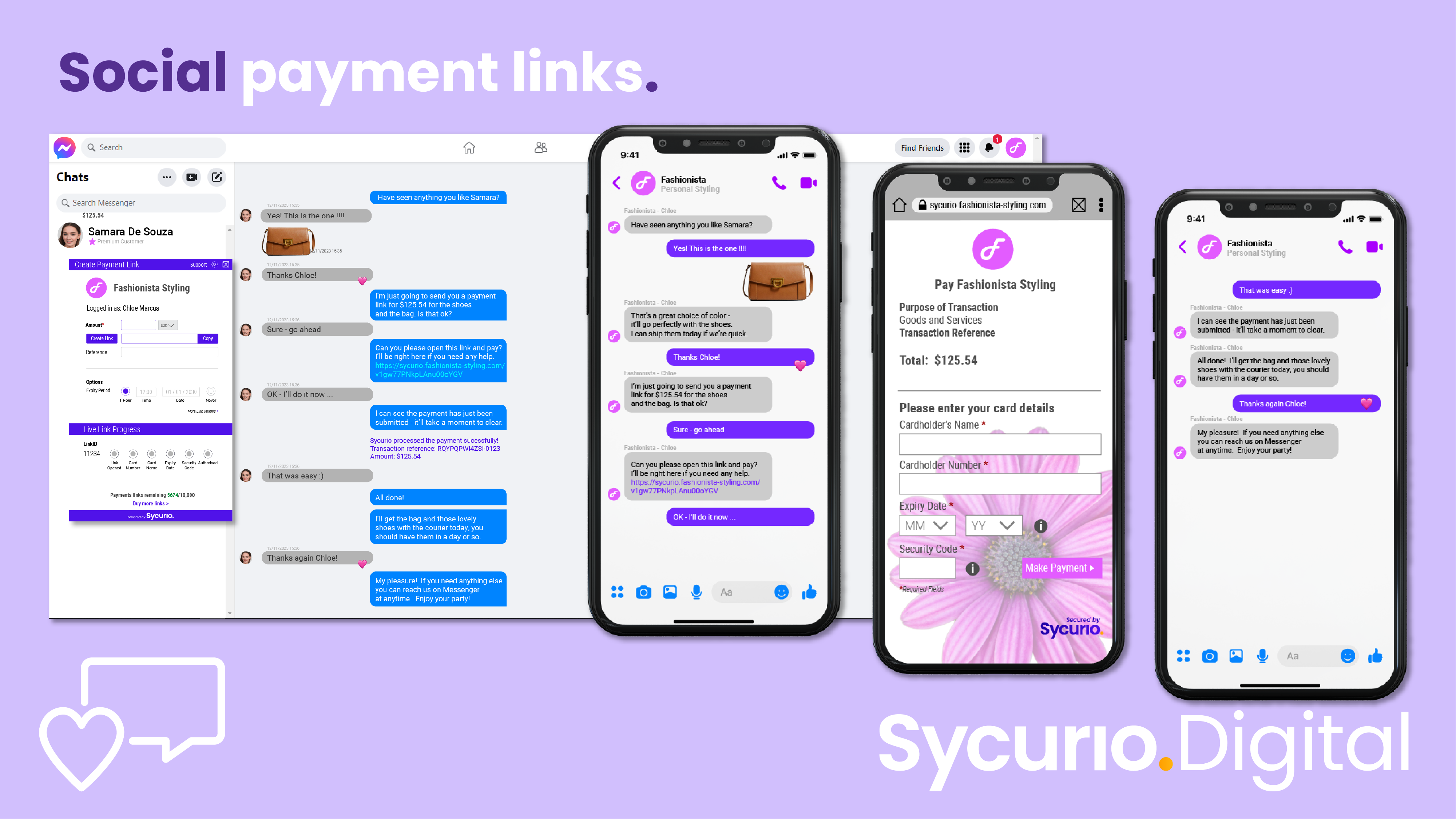 Sycurio.Digital Omnichannel Payment Links social payment links