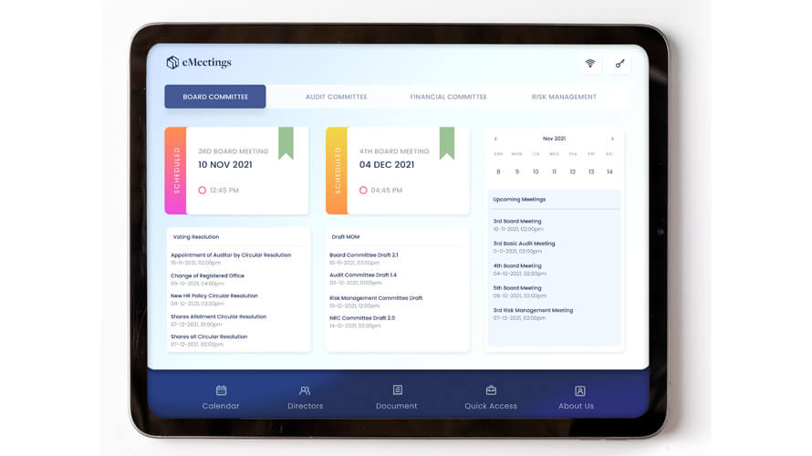 eMeetings screenshot: eMeetings - Board Meeting Solution