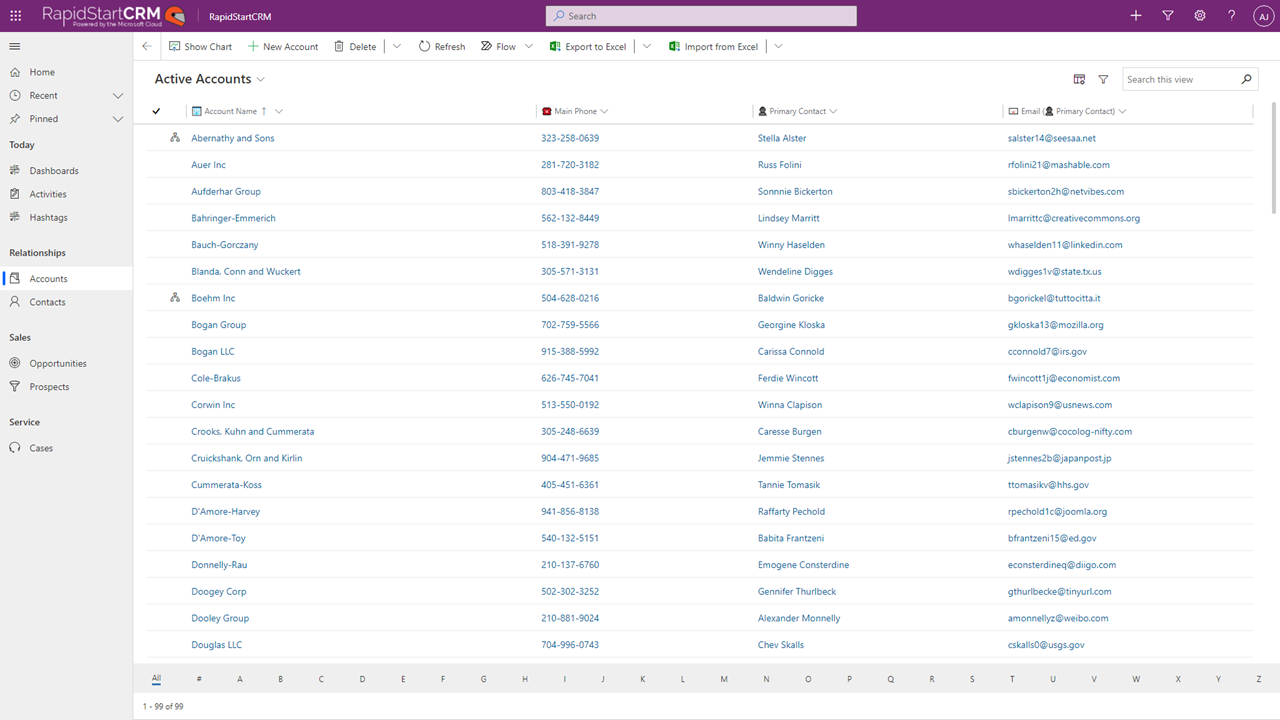 RapidStart CRM Software - 2