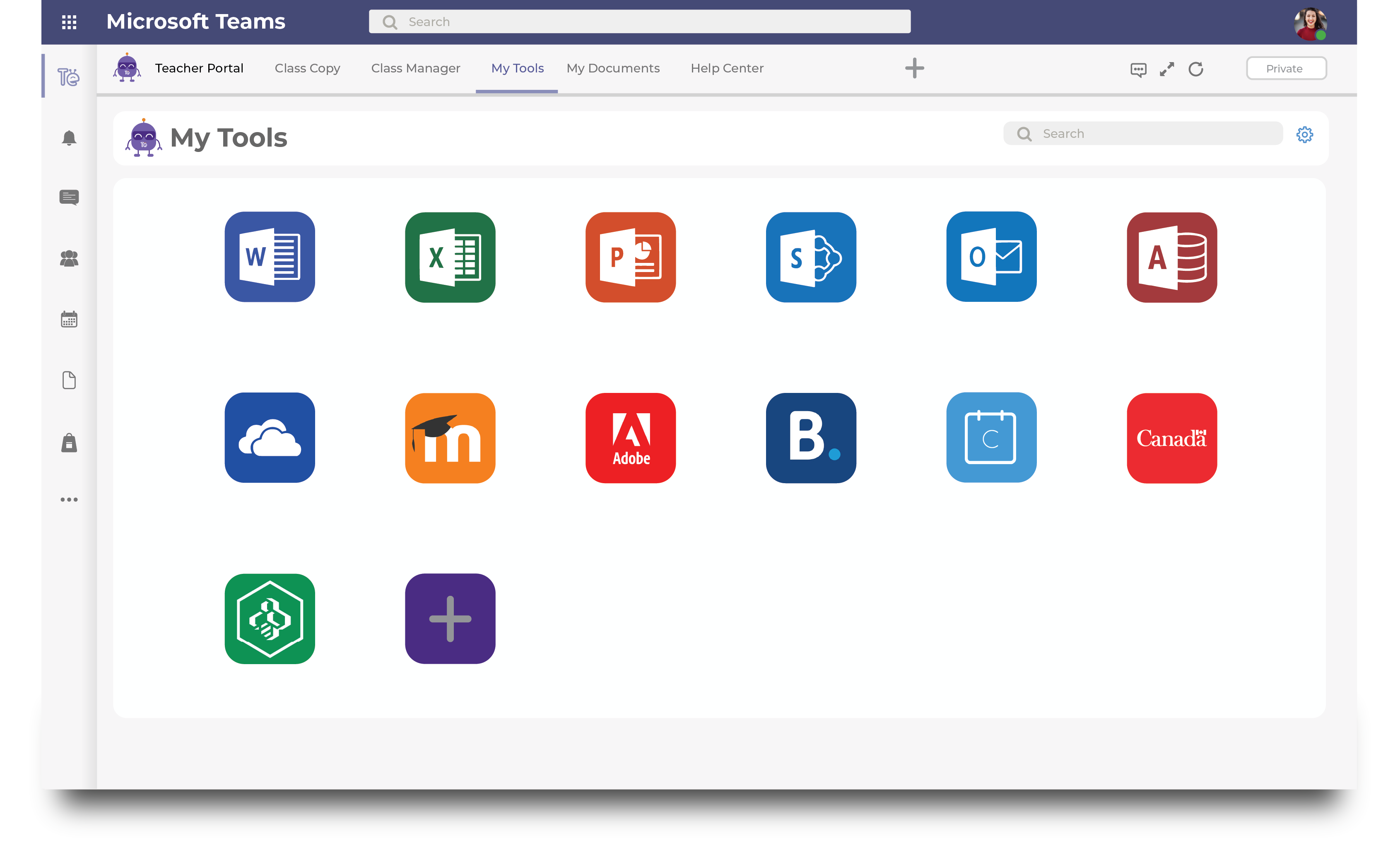 Teameo screenshot: My Tools