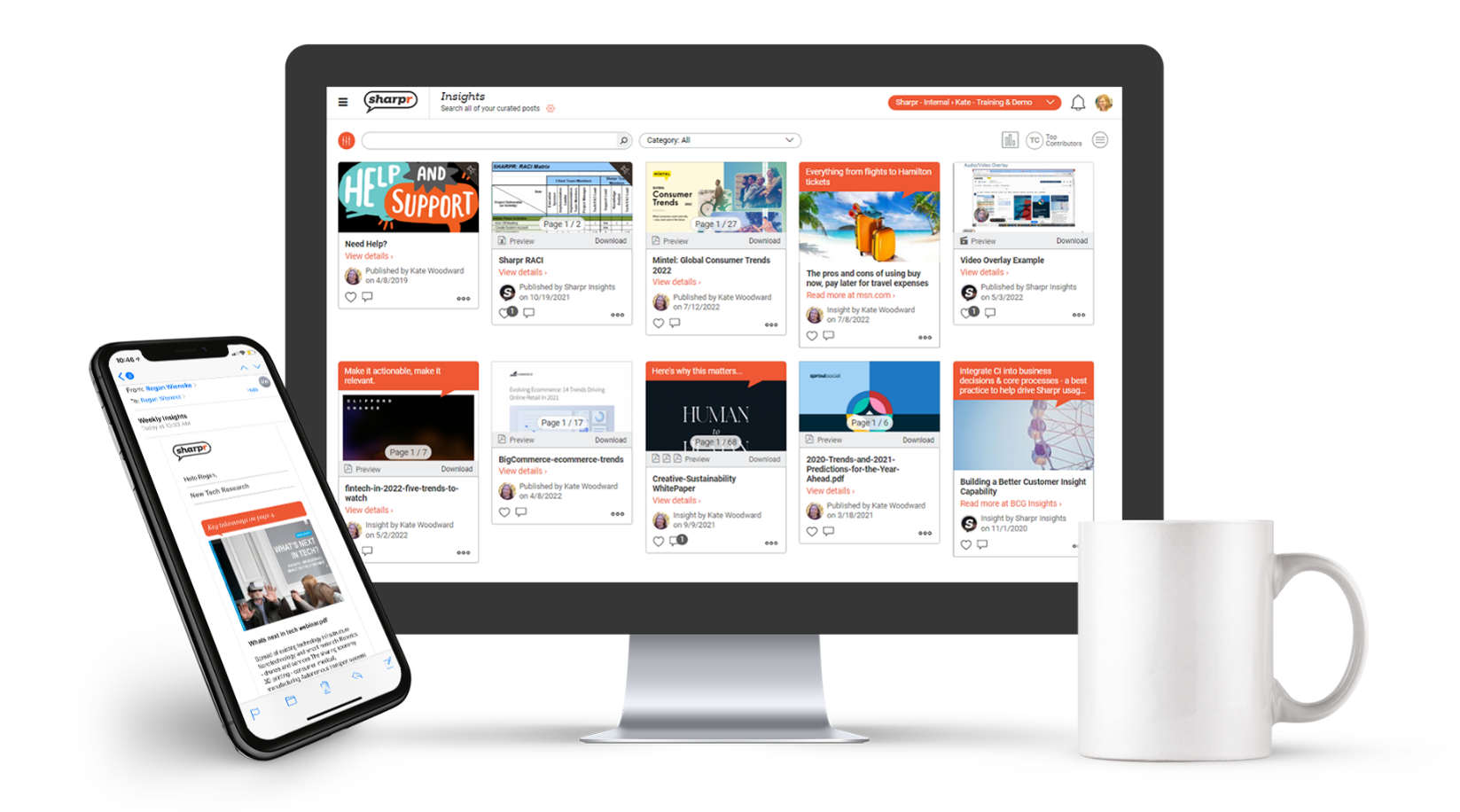 Sharpr screenshot: Sharpr Insight Platform