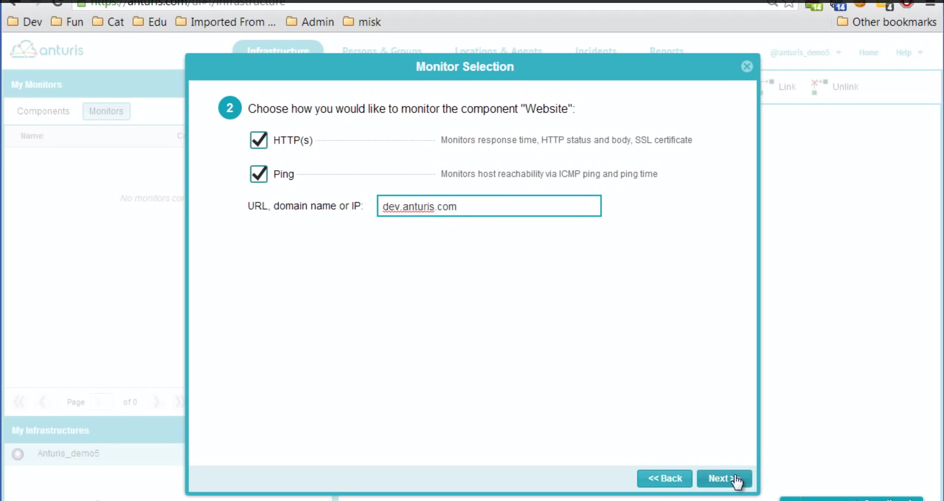 Anturis-ServerMonitoring-MonitorSelection
