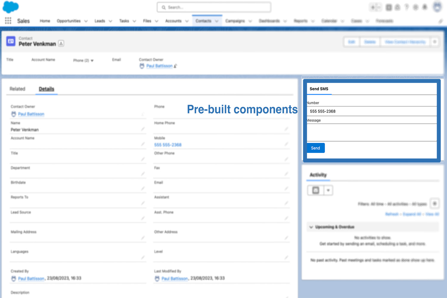 Messaging Made Easy screenshot: Messaging Made Easy send messages with pre-built components