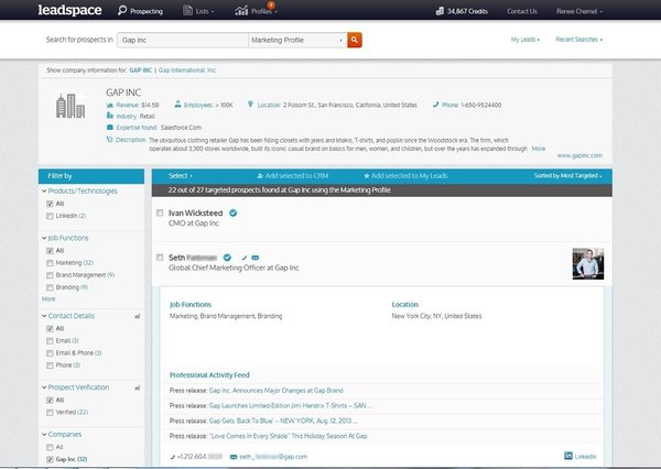 leadspace.com - CRM - leads