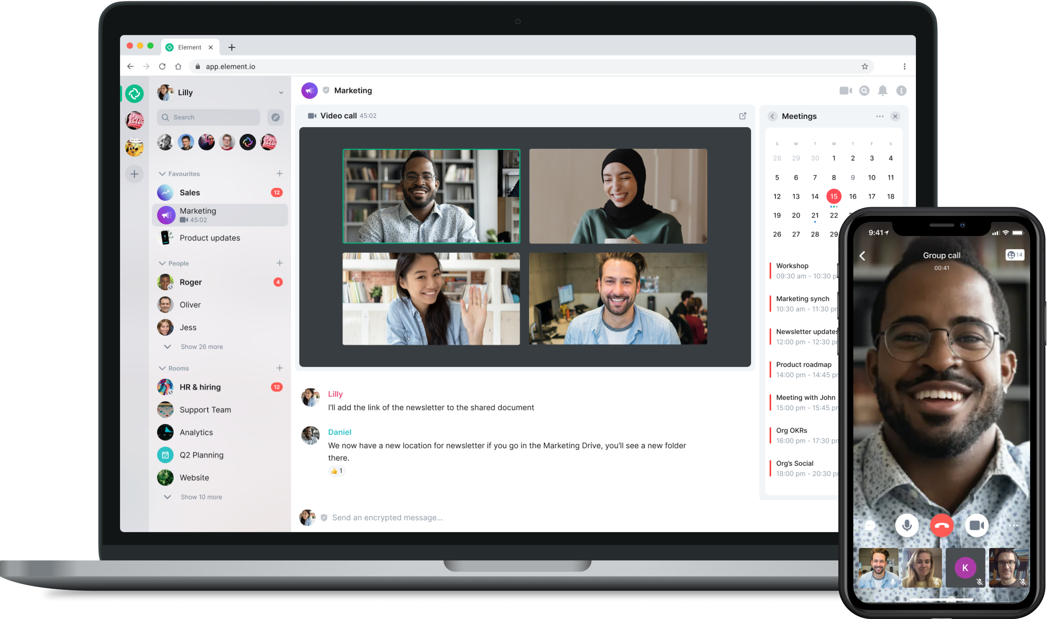 Video calls for desktop and mobile