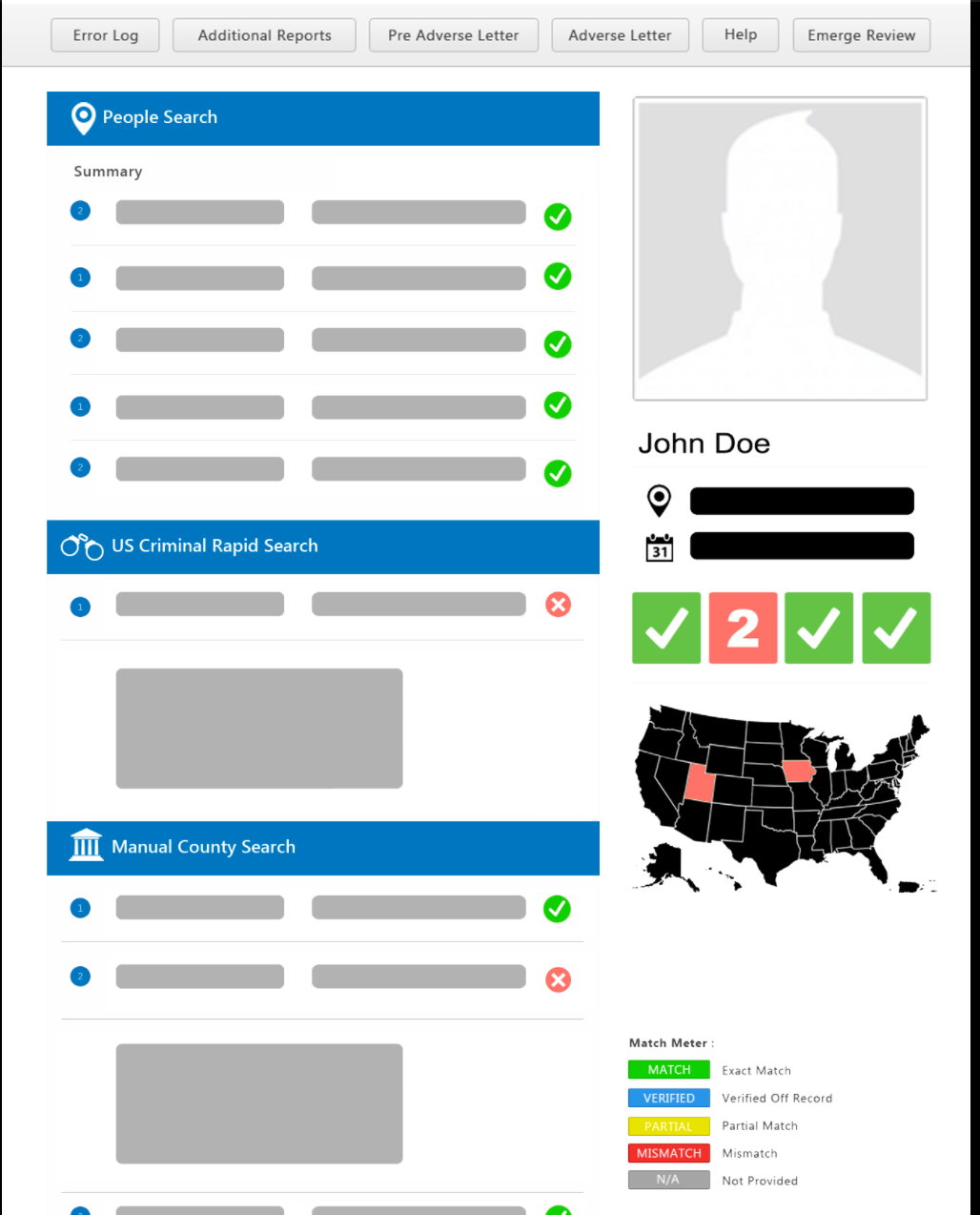 Emerge Software - Generate & review employment background screening report