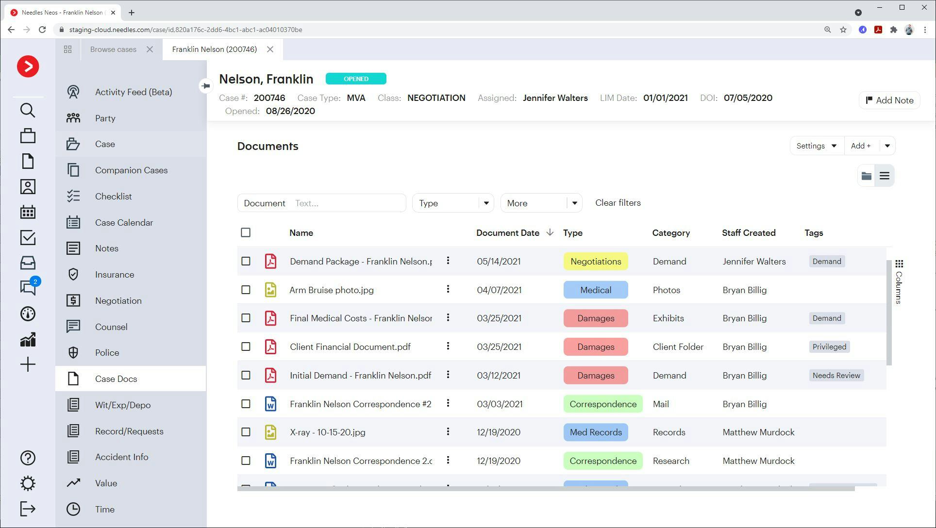 Needles Neos Software - Leverage rich document assembly and document management capabilities