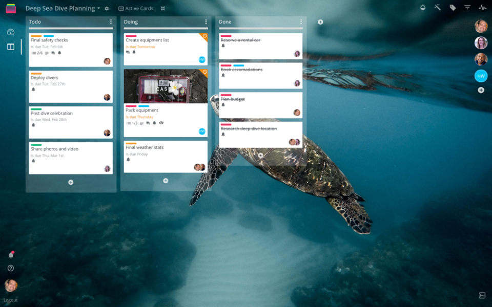 Rindle Software - Custom background images can be used to characterize and identify a project