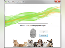 Kennel Connection Software - Log in with fingerprint scan