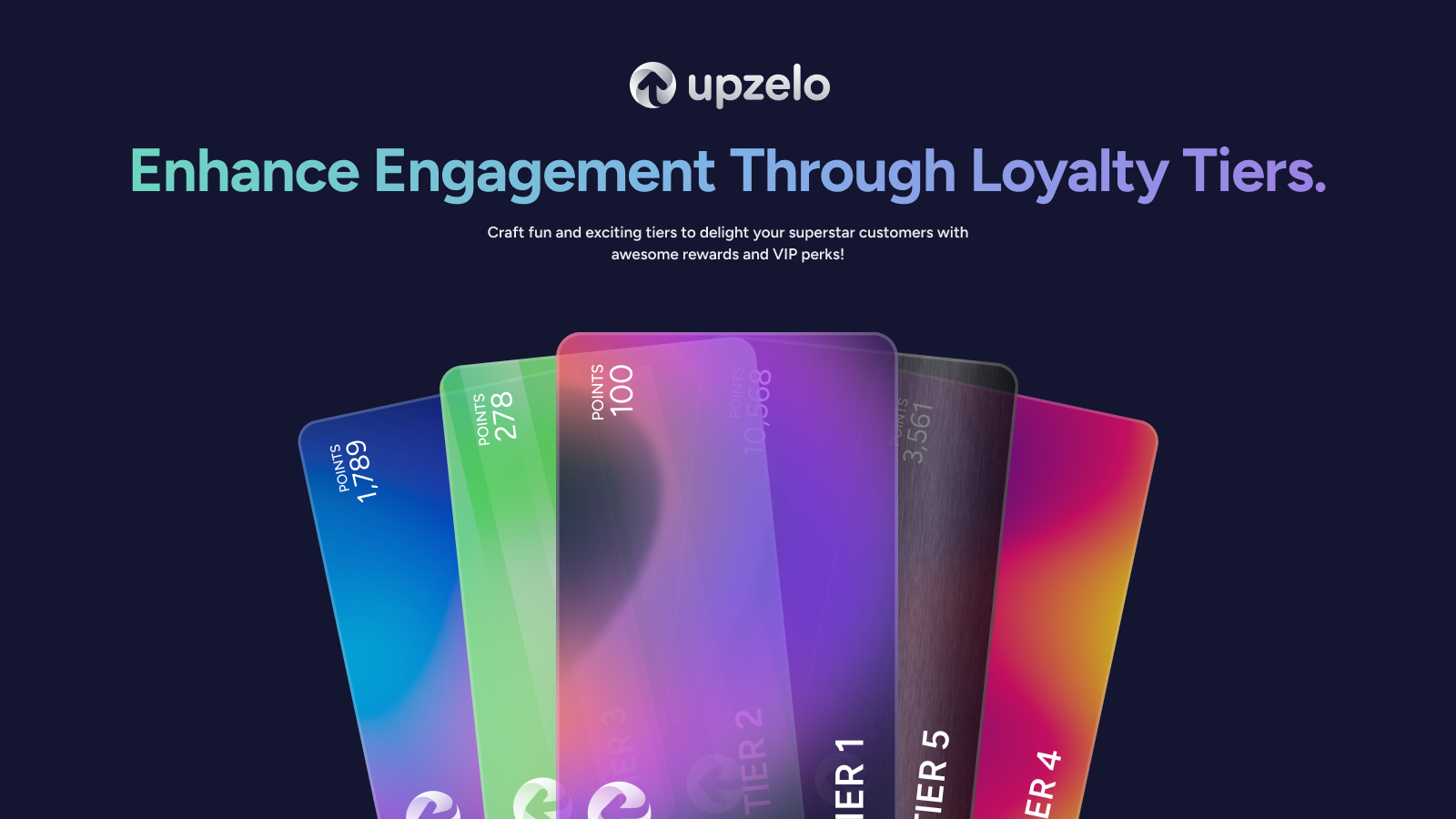 Enhance Engagement Through Loyalty Tiers. Craft fun and exciting tiers to delight your superstar customers with awesome rewards and VIP perks!