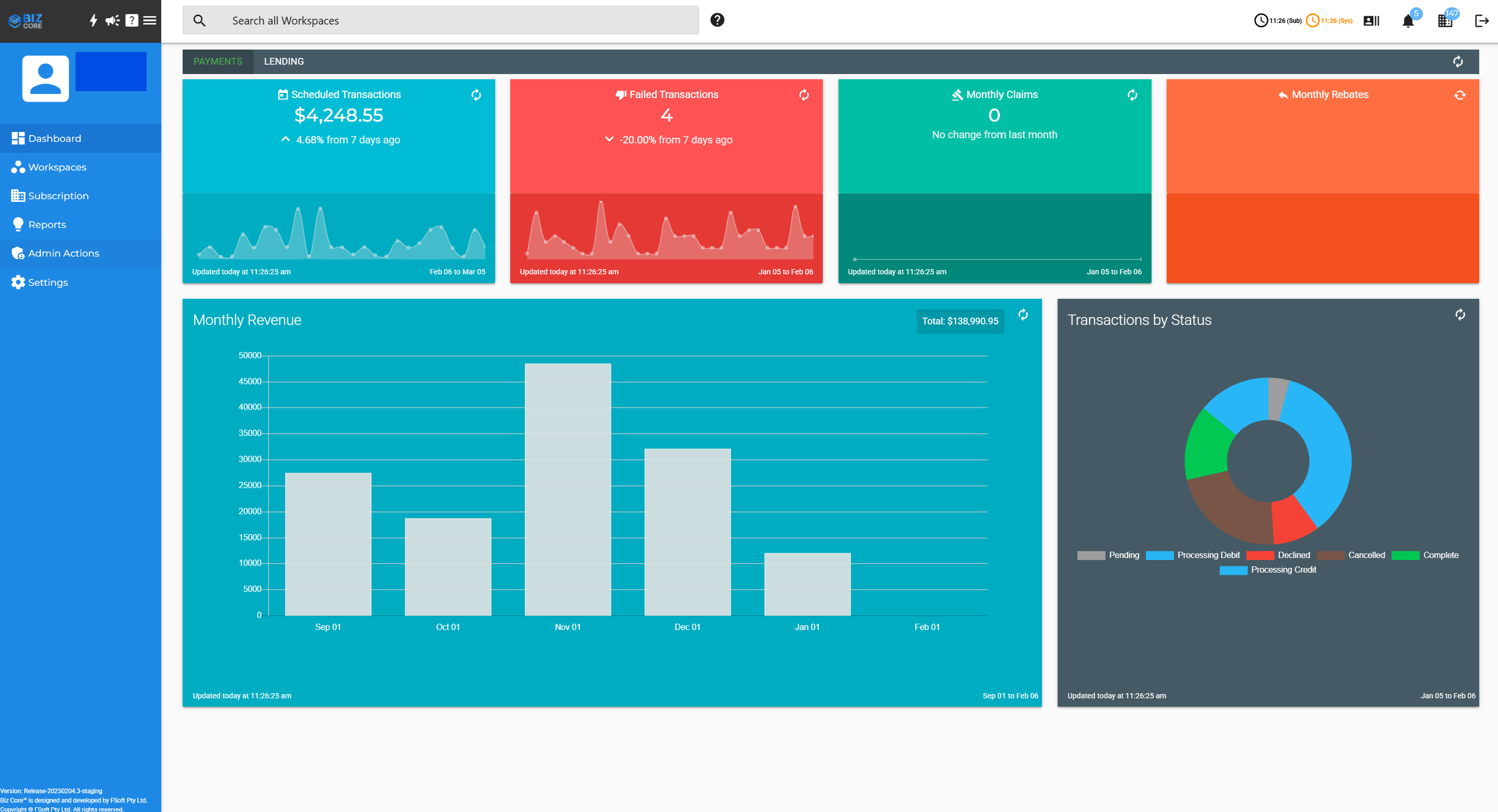 Biz Core’s Complete Loan Management Software screenshot: Biz Core Loan Management Software