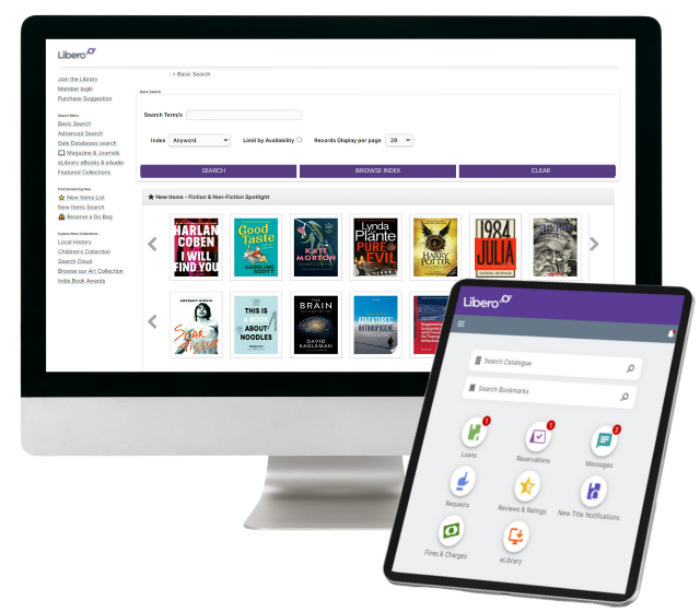 Libero is a cloud-based Library Management solution enabling accessibility and seamless interaction across all your devices.