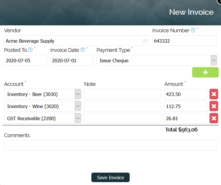 BarSight Software - BarSight invoices