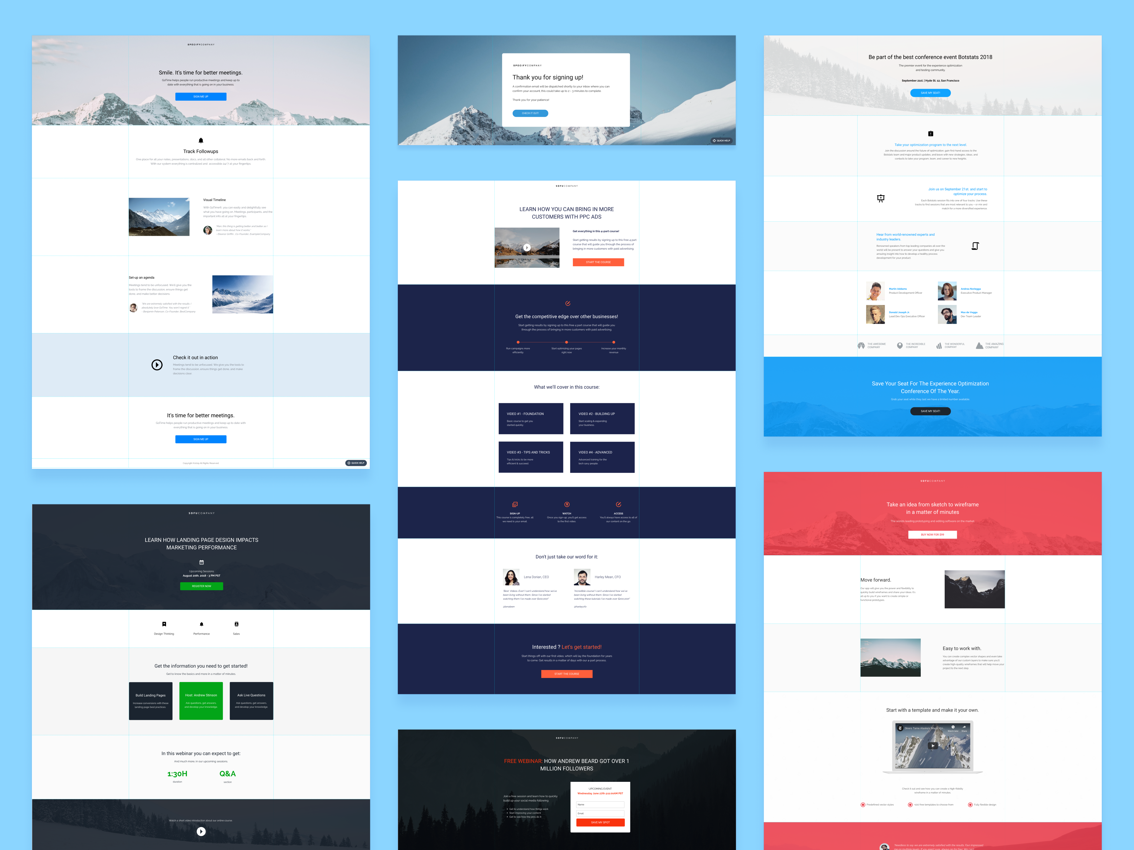Instapage Software - 500+ customizable layouts by industry and use case.