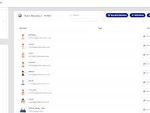 GoodAccess Software - Invite your team members easily via email, or manually add IoT devices, servers, and virtual machines. Use search tags for easy member filtering.