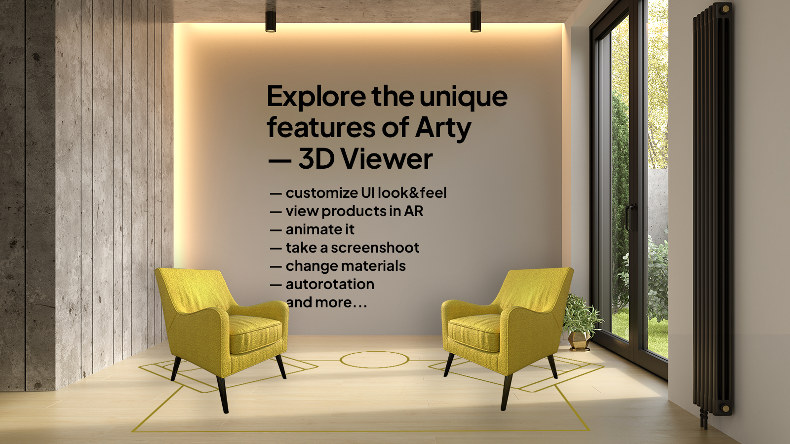 Explore the features of Arty 3D Model Viewer
