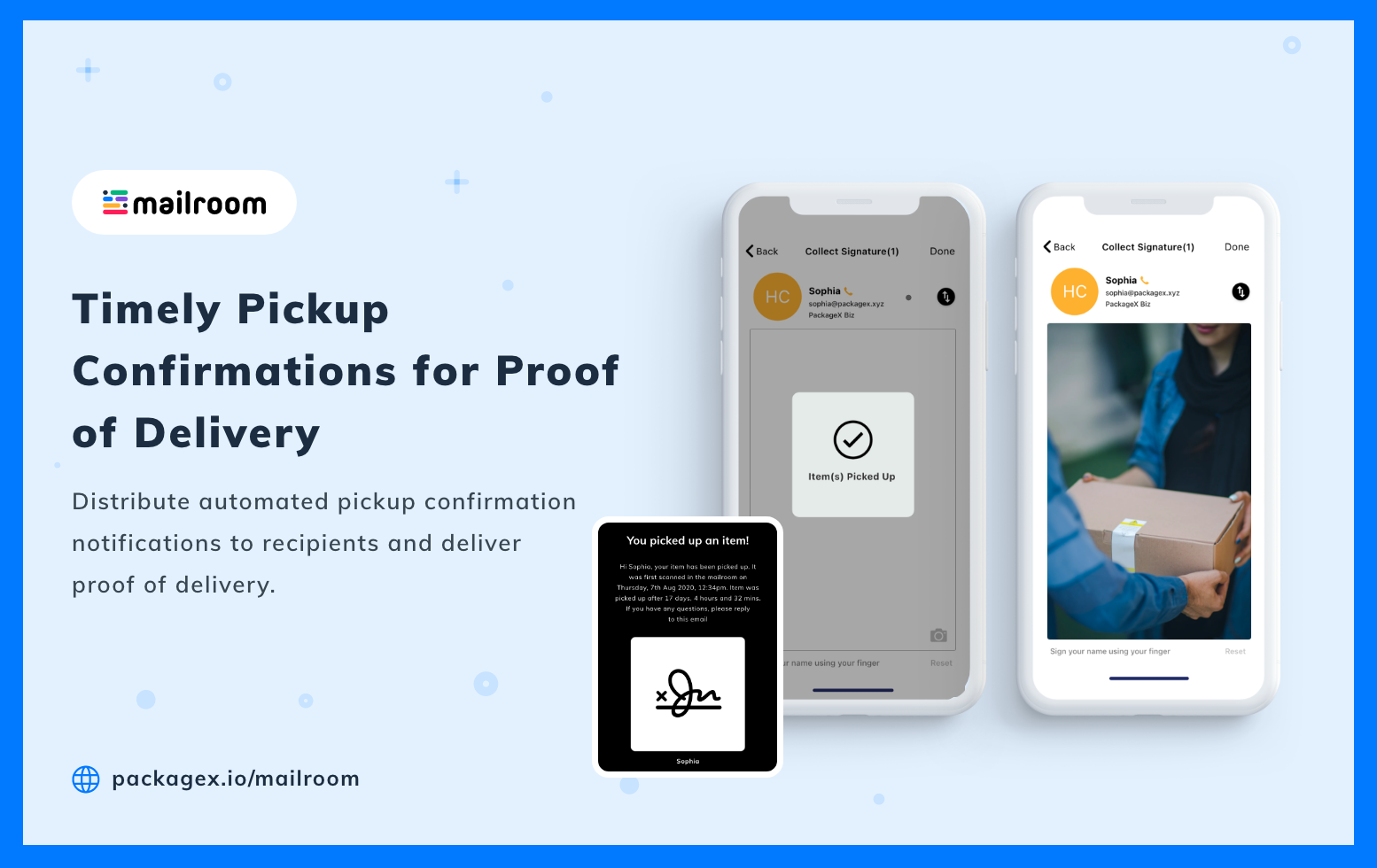 Contactless Package Delivery Management Software