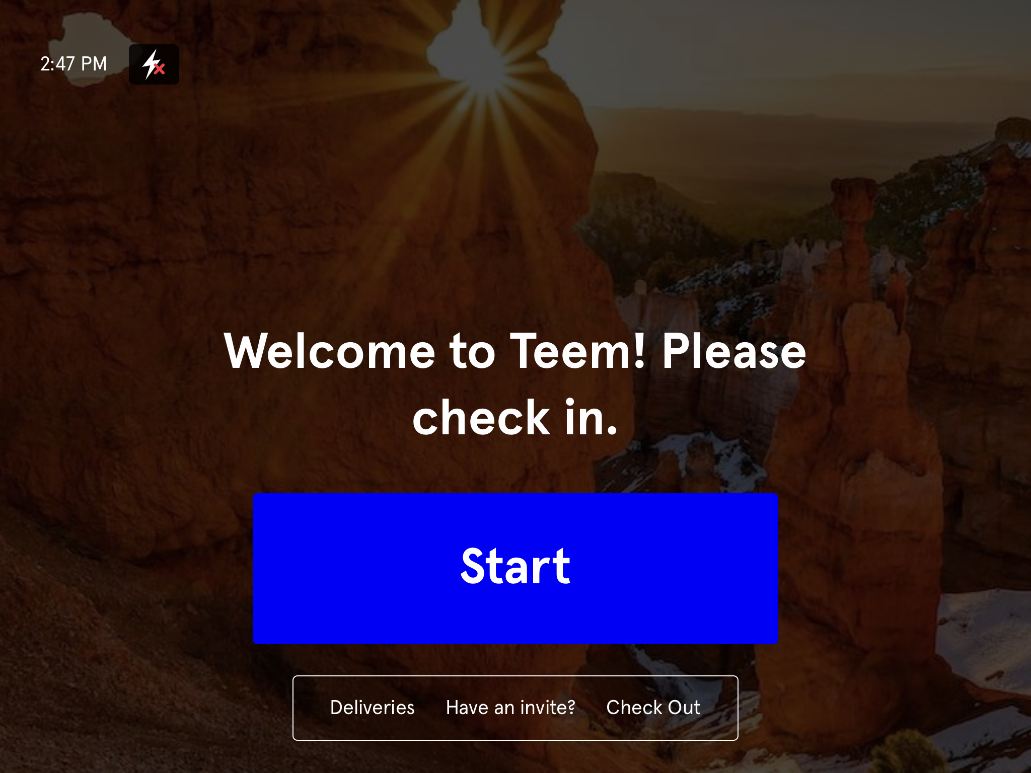 Teem Software - Lobby Connect check in