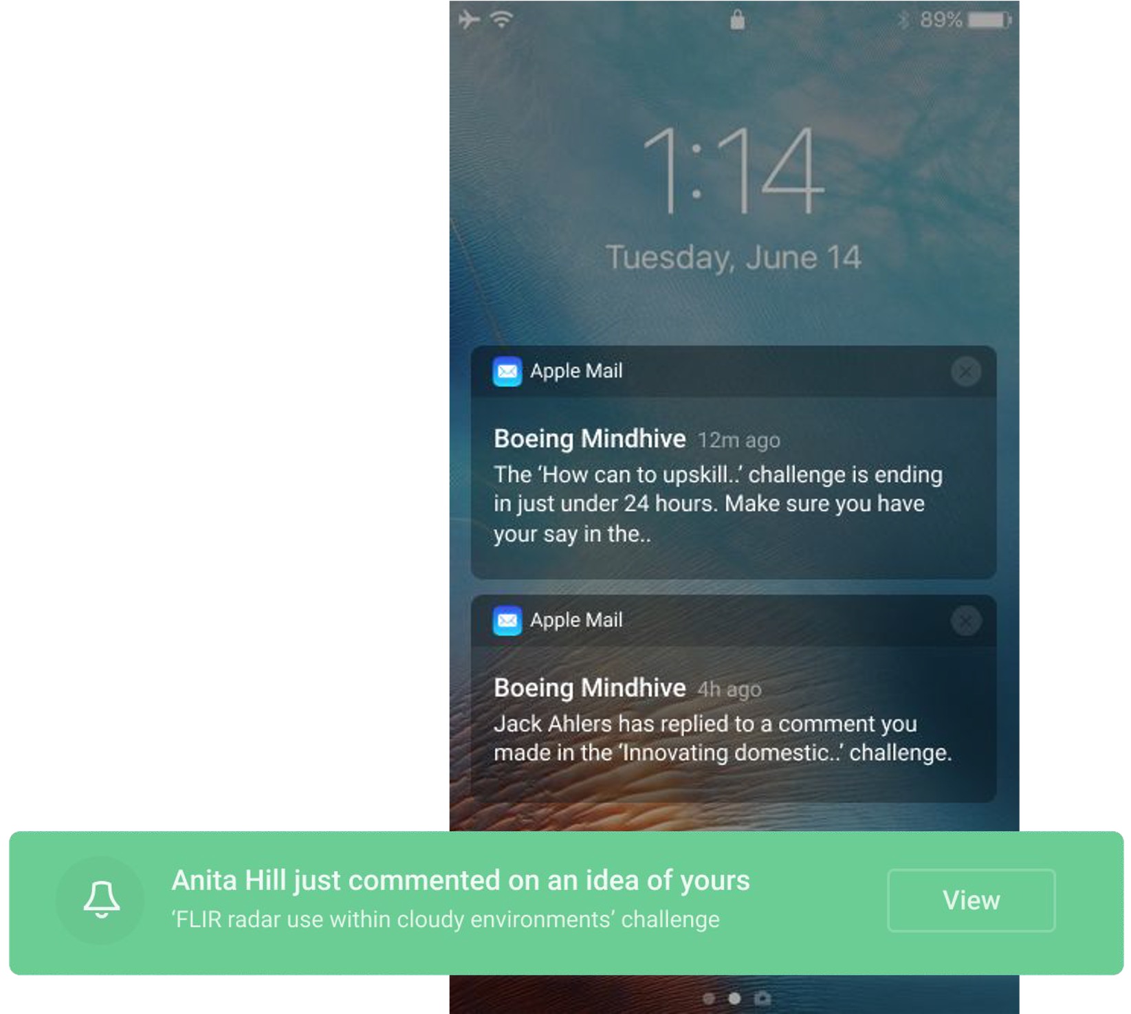 Notifications build activity and engagement