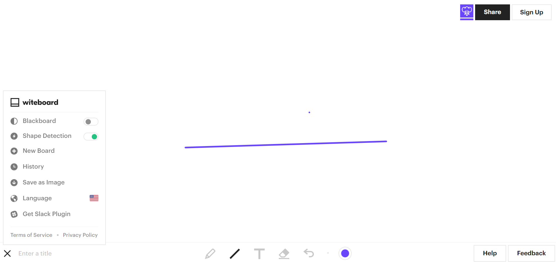 witeboard screenshot: witeboard line drawing