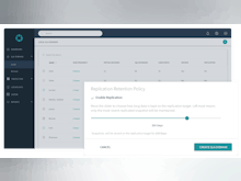 Rubrik Software - Users can control how long data is stored on the replication target
