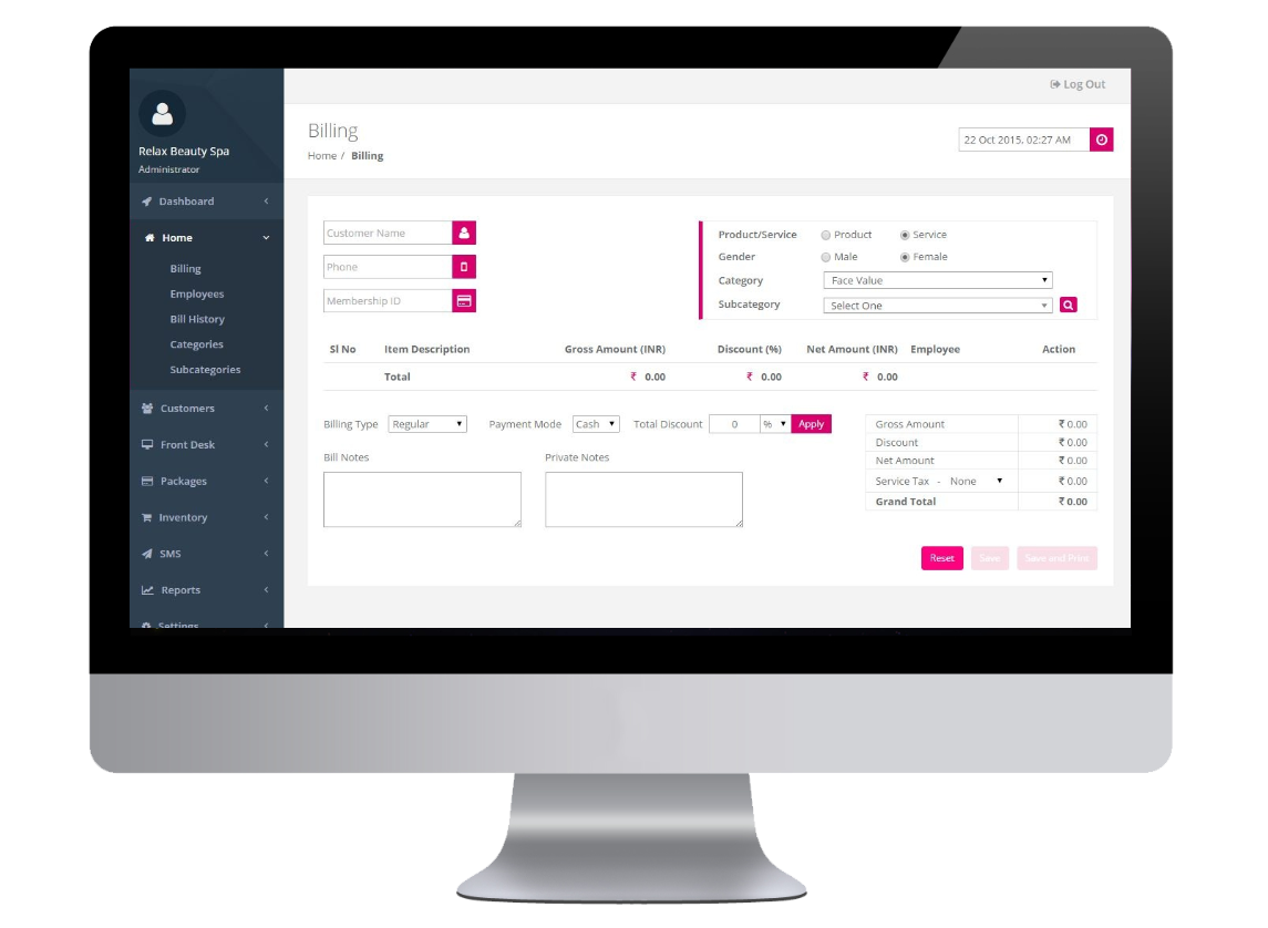 Salonify screenshot: Strizly Invoicing