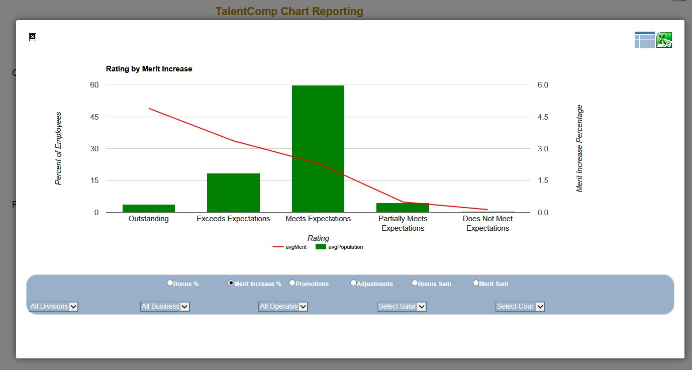 TalentComp Software - Advanced Reporting Detail