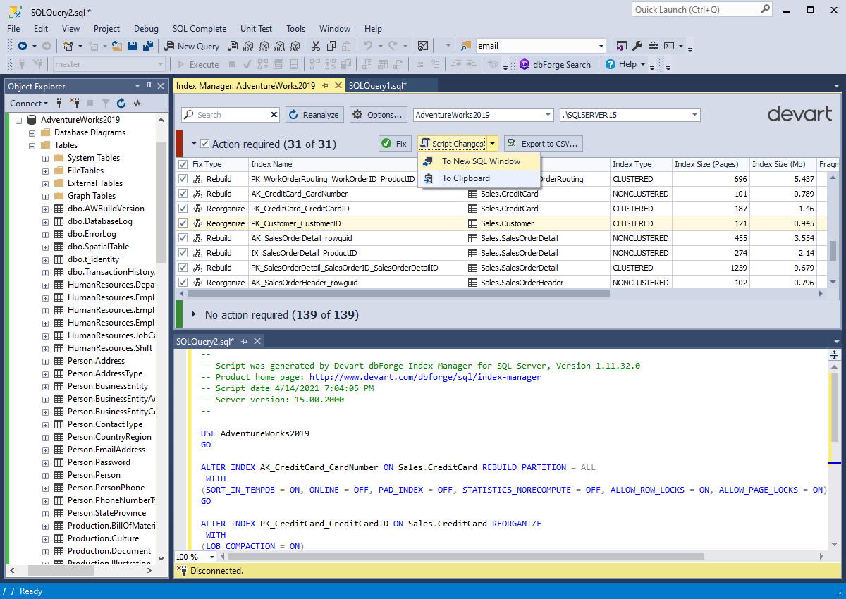 dbForge Index Manager for SQL Server Pricing, Reviews & Features ...