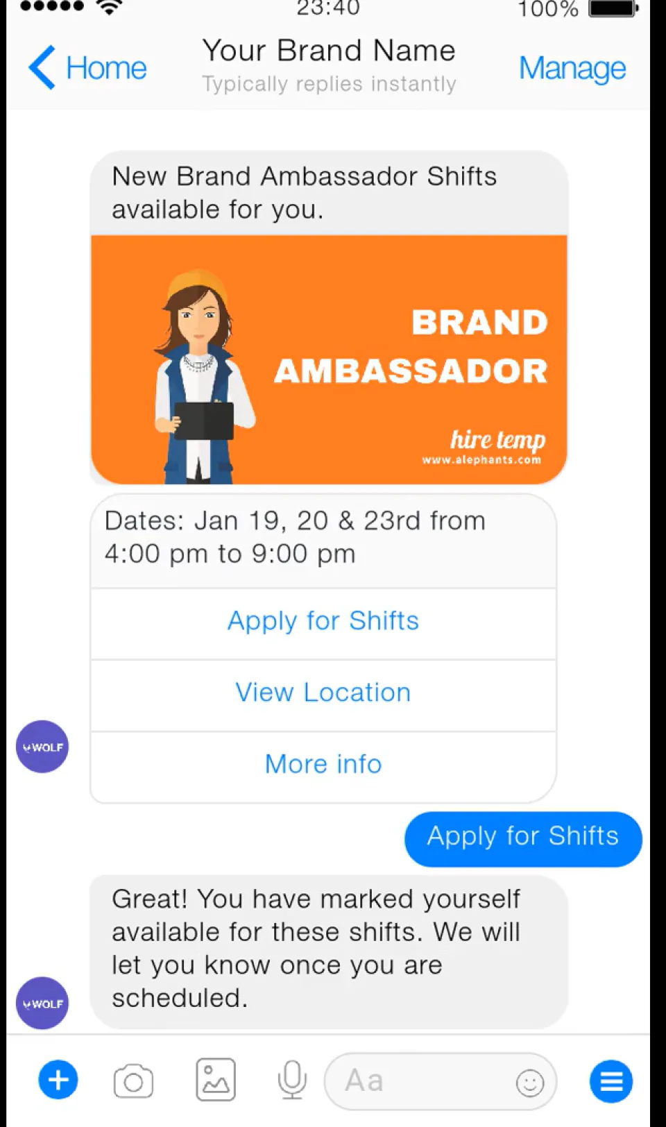 Easy Apply to Shifts