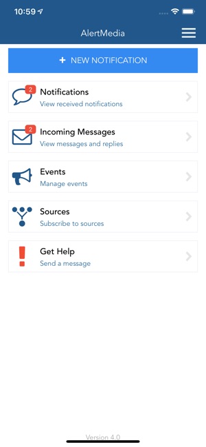 AlertMedia new notification