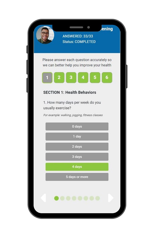 Our Personal Health Assessment is quick and easy to complete yet provides essential information for the employee with actionable steps to take immediately to improve health.