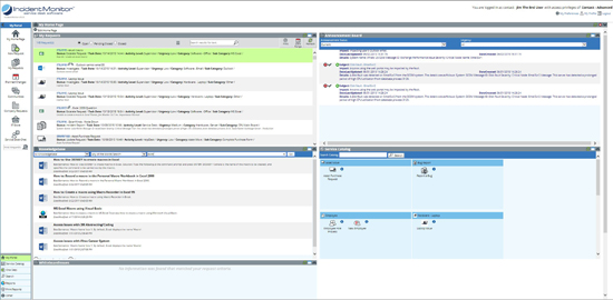 End user self-service web portal