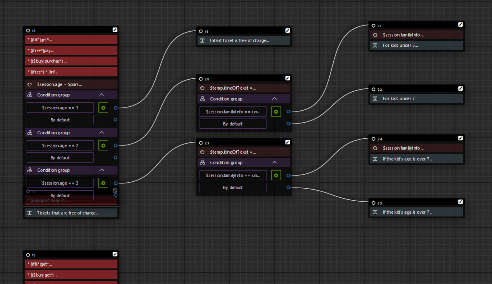 Just AI Conversational Platform screenshot: Intuitive visual editor to manage bot scenarios easily