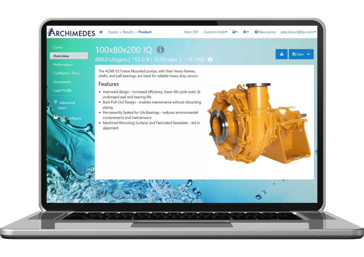 FPX screenshot: FPX Intelliquip Selling Cloud