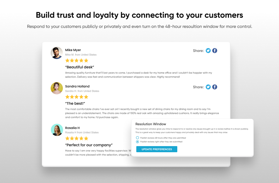 Build trust and loyalty by connecting your customers