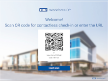 HID Visitor Management Solutions Software - WorkforceID Visitor Manager contactless check-in