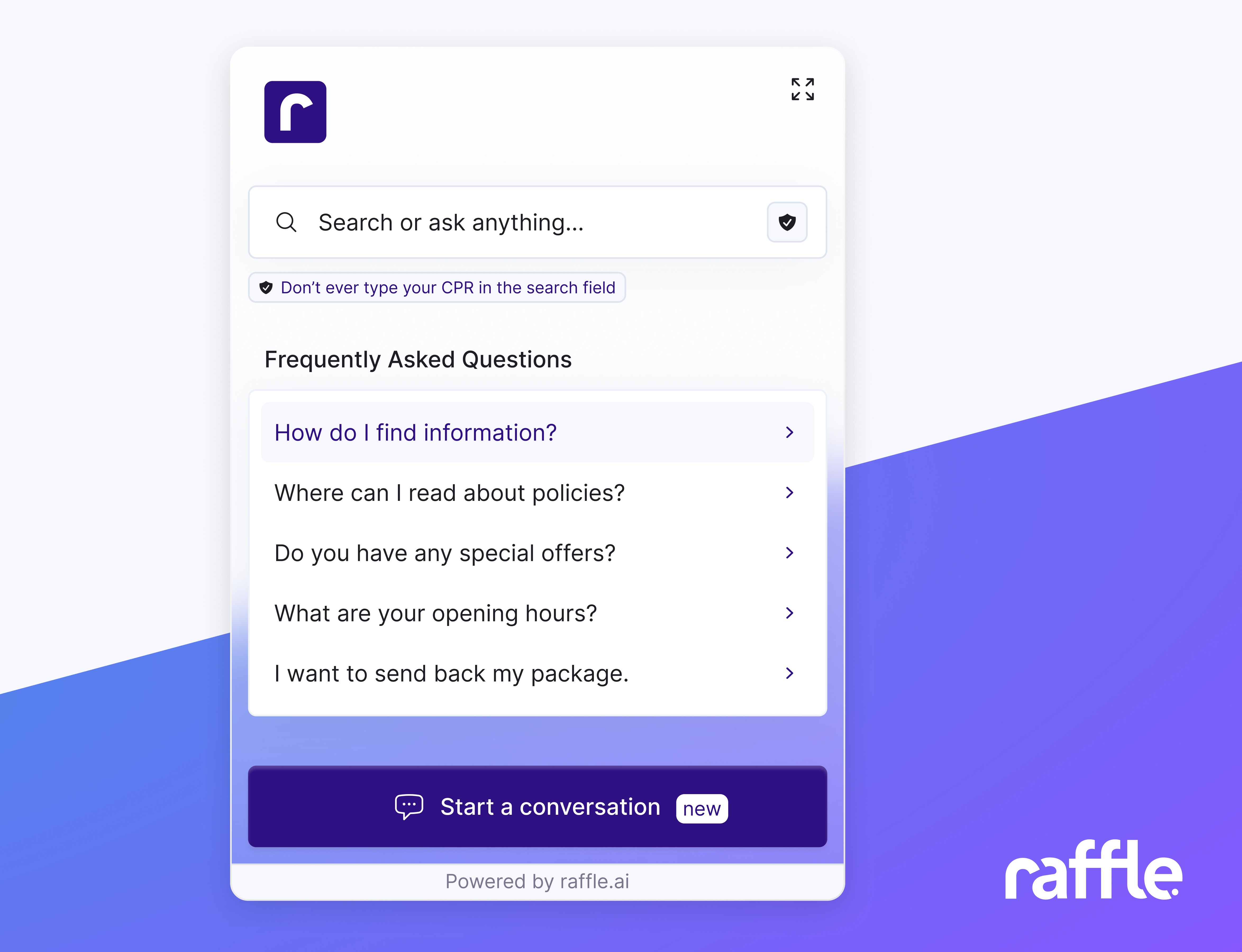 software advice raffle chat FAQ 
