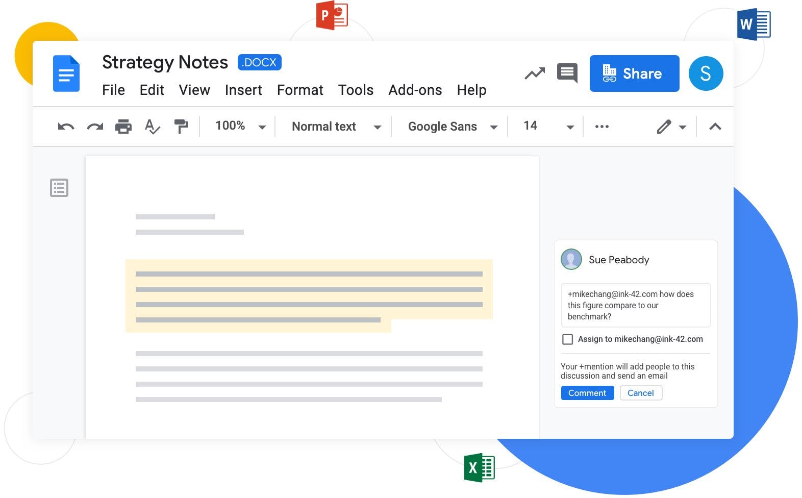 Google Drive Software - Collaborate in Microsoft Office files