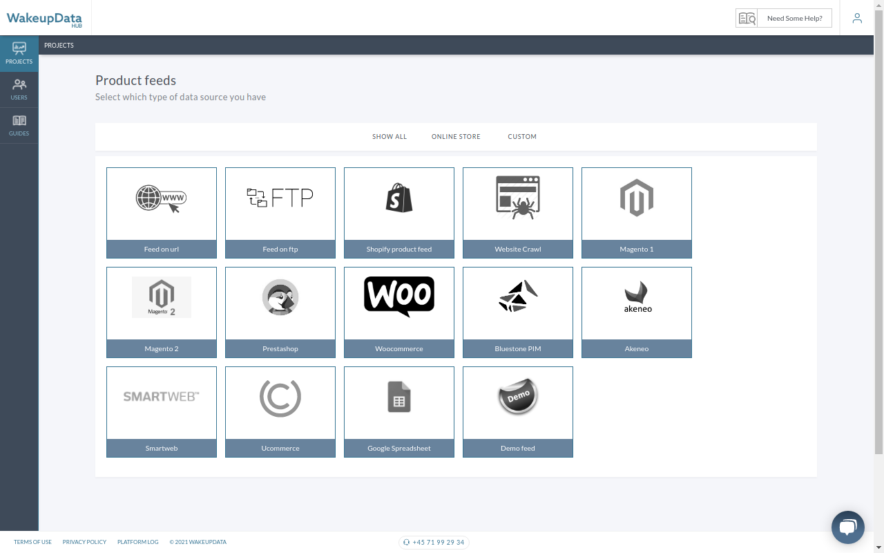 WakeupData screenshot: WakeupData import sources