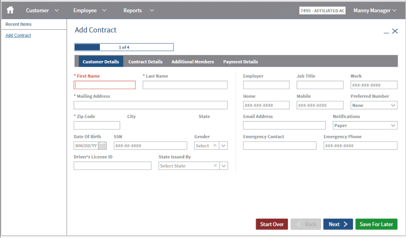 AAC Software - Add contract